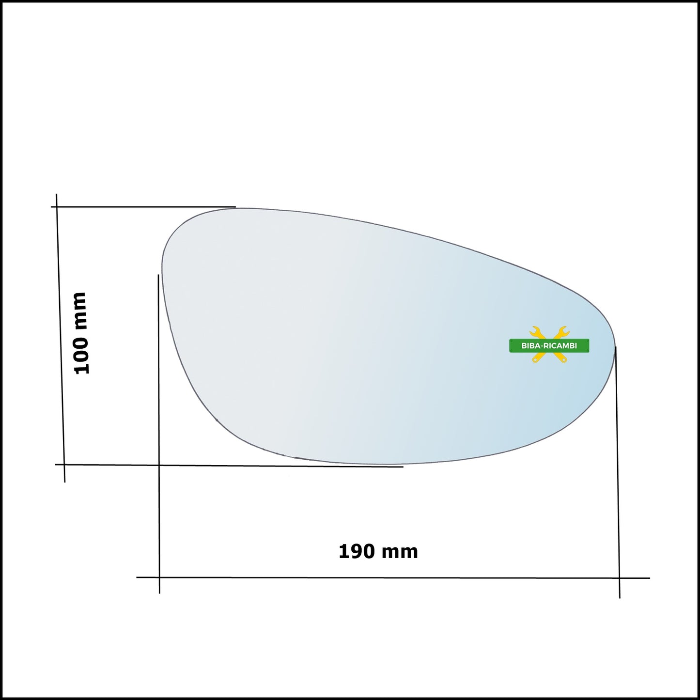 Aspherical Rearview Mirror Glass Left Driver Side For Porsche Boxter (986) from 1996-2004