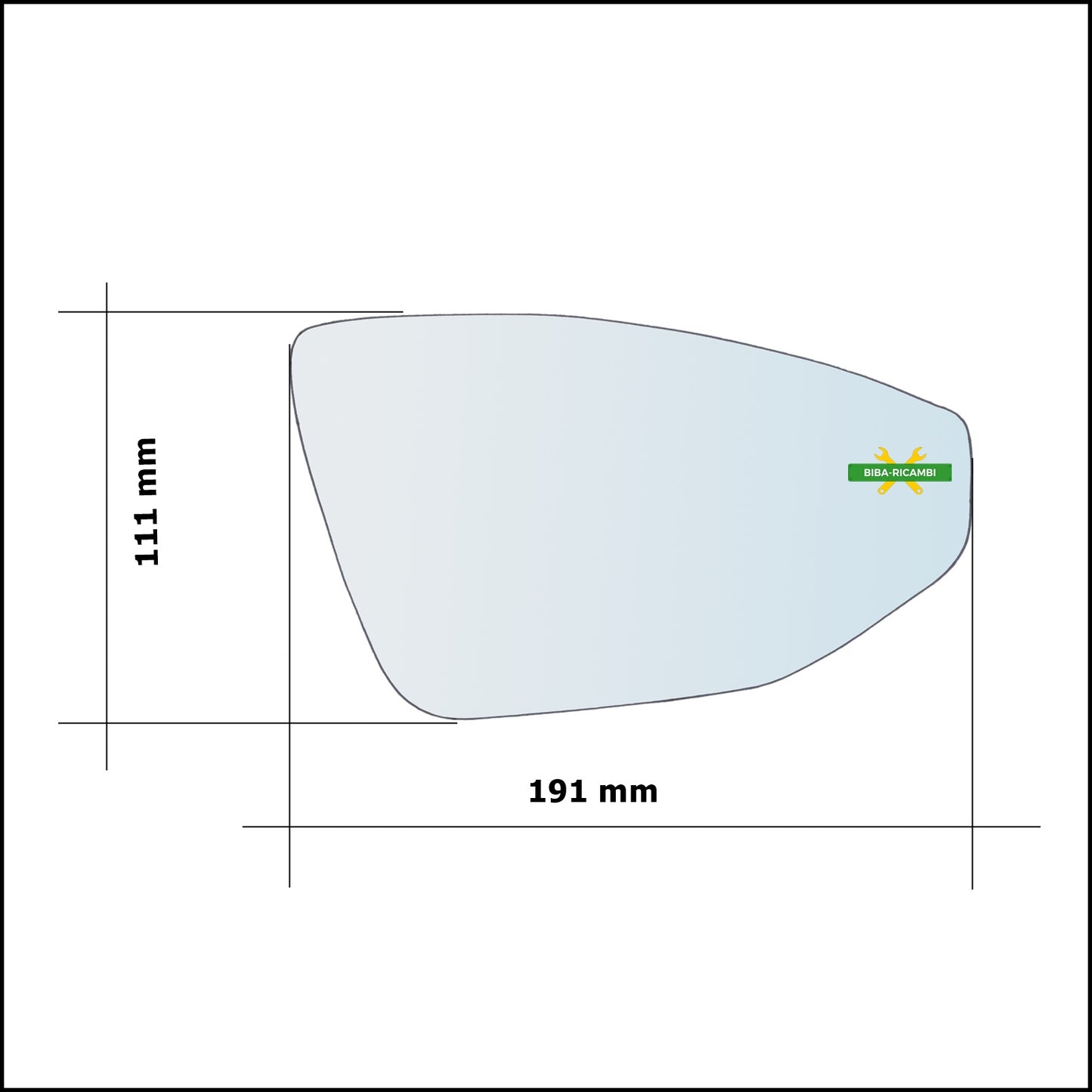 Aspherical Rearview Mirror Glass Left Driver Side For Audi A7 II Sportback (4KA) from 2017&gt;