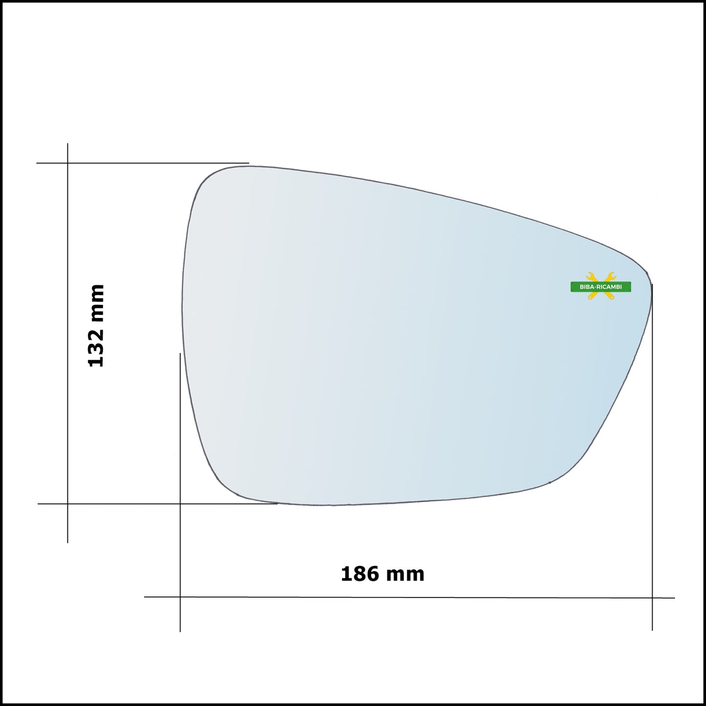 Left Driver Side Wing Mirror Glass For Ford Kuga III (DFK) from 2019&gt;