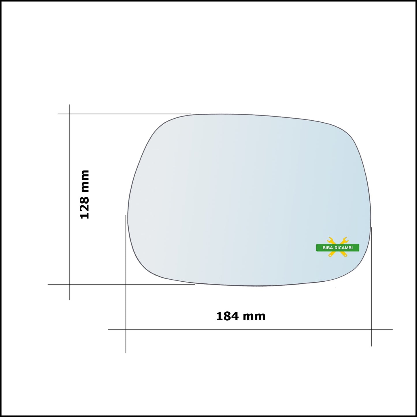 Vetro Specchio Retrovisore Lato Dx-Passeggero Per Toyota Avensis (T25) dal 2003-2008