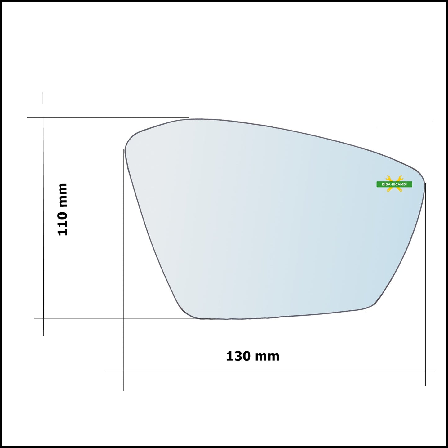 Vetro Specchio Retrovisore Asferico Lato Dx-Passeggero Per Skoda Octavia IV (NX) dal 2020&gt;