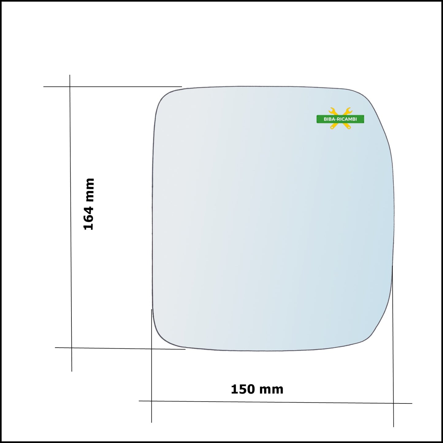 Vetro Specchio Retrovisore Asferico Lato Dx-Passeggero Per L.R Defender II (L663) dal 2019&gt;