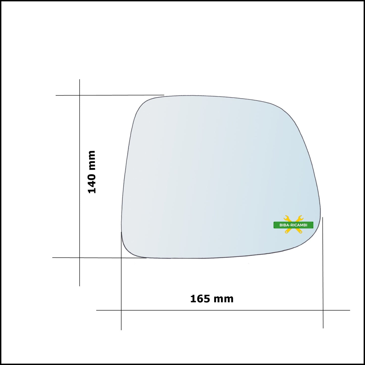 Vetro Specchio Retrovisore Lato Dx-Passeggero Per Chevrolet Orlando (J309) dal 2010&gt;