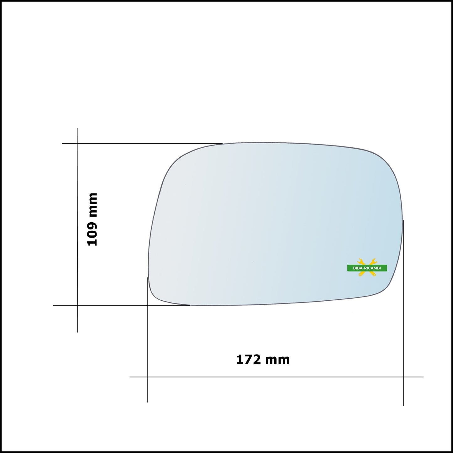 Left Driver Side Wing Mirror Glass For Suzuki Ignis I (FH) from 2000-2005