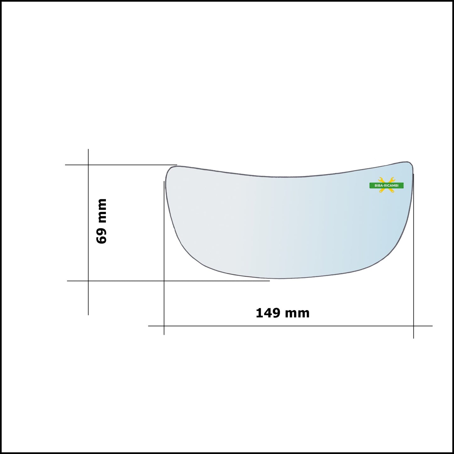 Specchietto Retrovisore Inferiore Lato Dx-Passeggero Per Renault Trafic II (JL) dal 2001&gt;