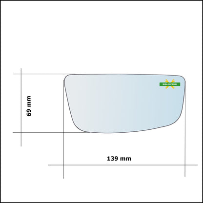 V. Lower Rear View Mirror Right Side - Passenger For Citroen Jumpy II (VF7) from 2007&gt;