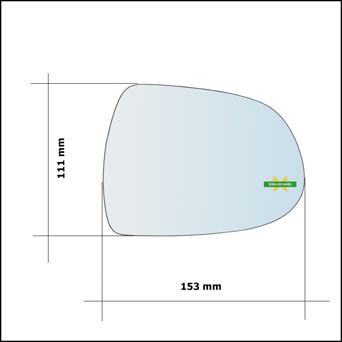 Left Driver Side Wing Mirror Glass For Hyundai i40 (VF) from 2012&gt;