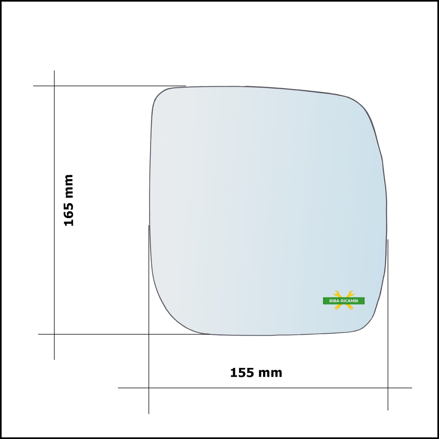 Rearview Mirror Glass Right Side - Passenger For Subaru Forester III (SH) from 2008-2012