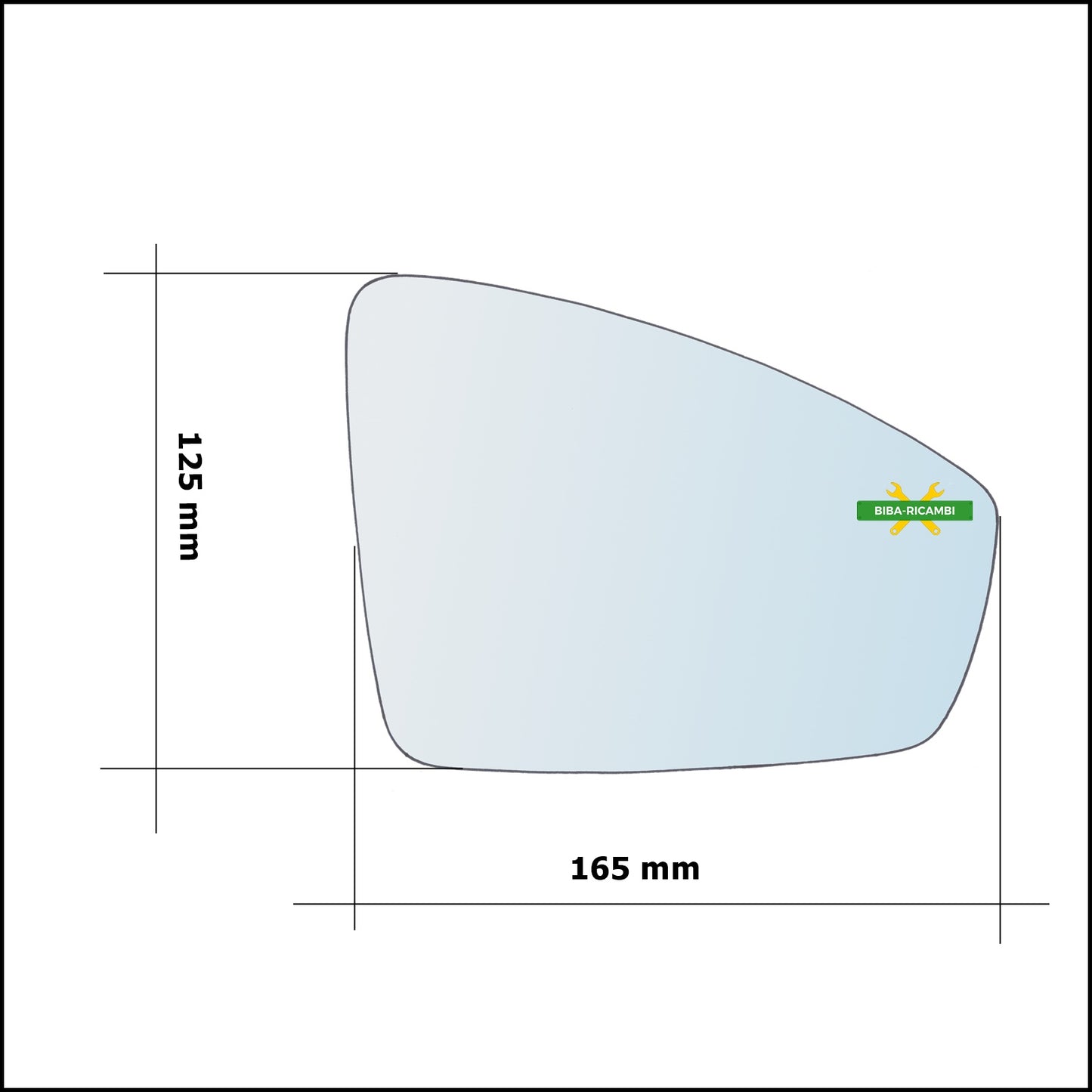 Mirror Glass Right Side Passenger For Volkswagen Tiguan II | Allspace from 2016&gt;