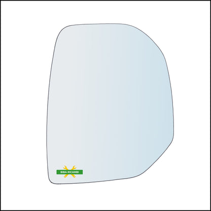 Rearview Mirror Glass Right Side - Passenger For Citroen Berlingo II only from 2008-2012