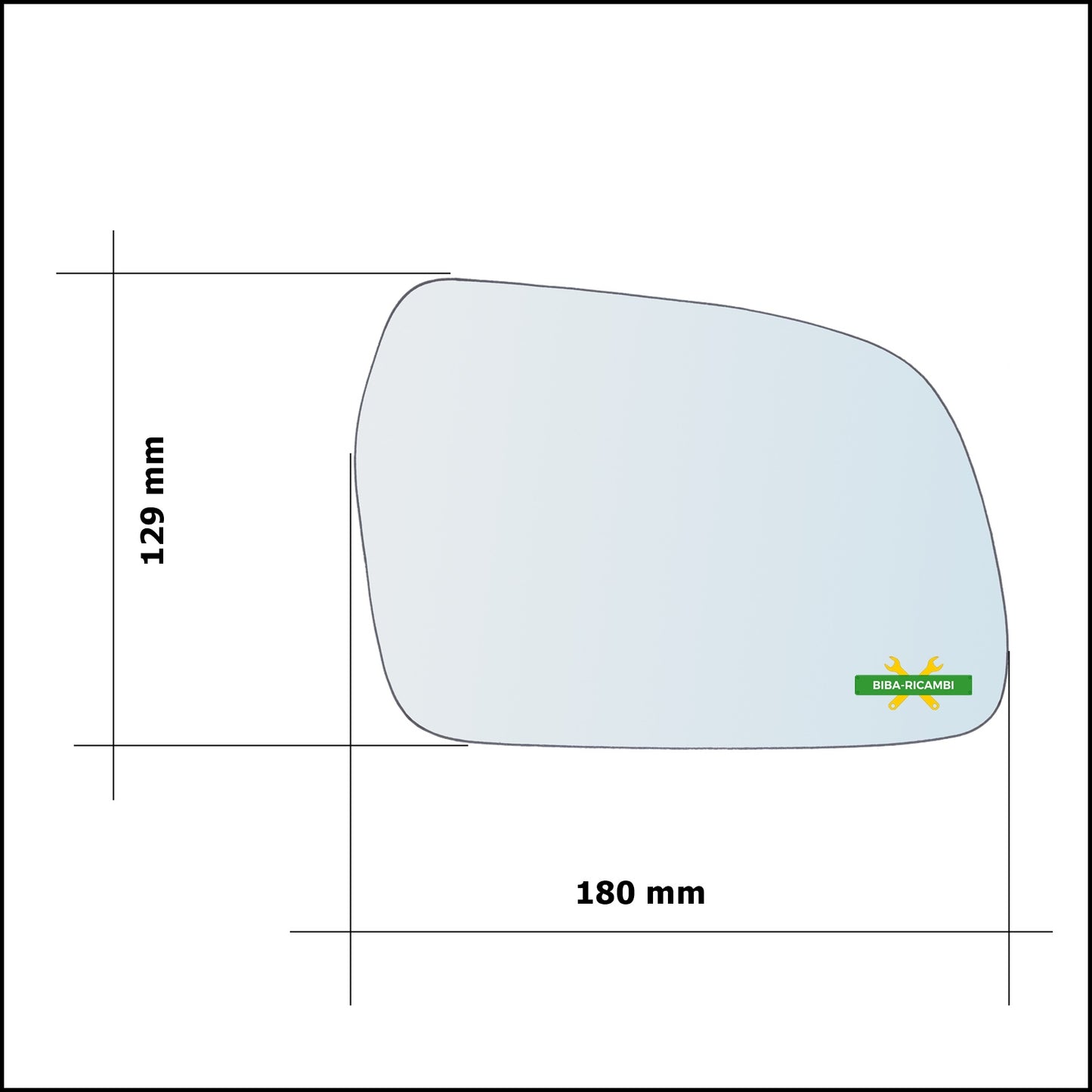 Vetro Specchio Retrovisore Lato Dx-Passeggero Per Suzuki Vitara I (TA) solo dal 1994-1998