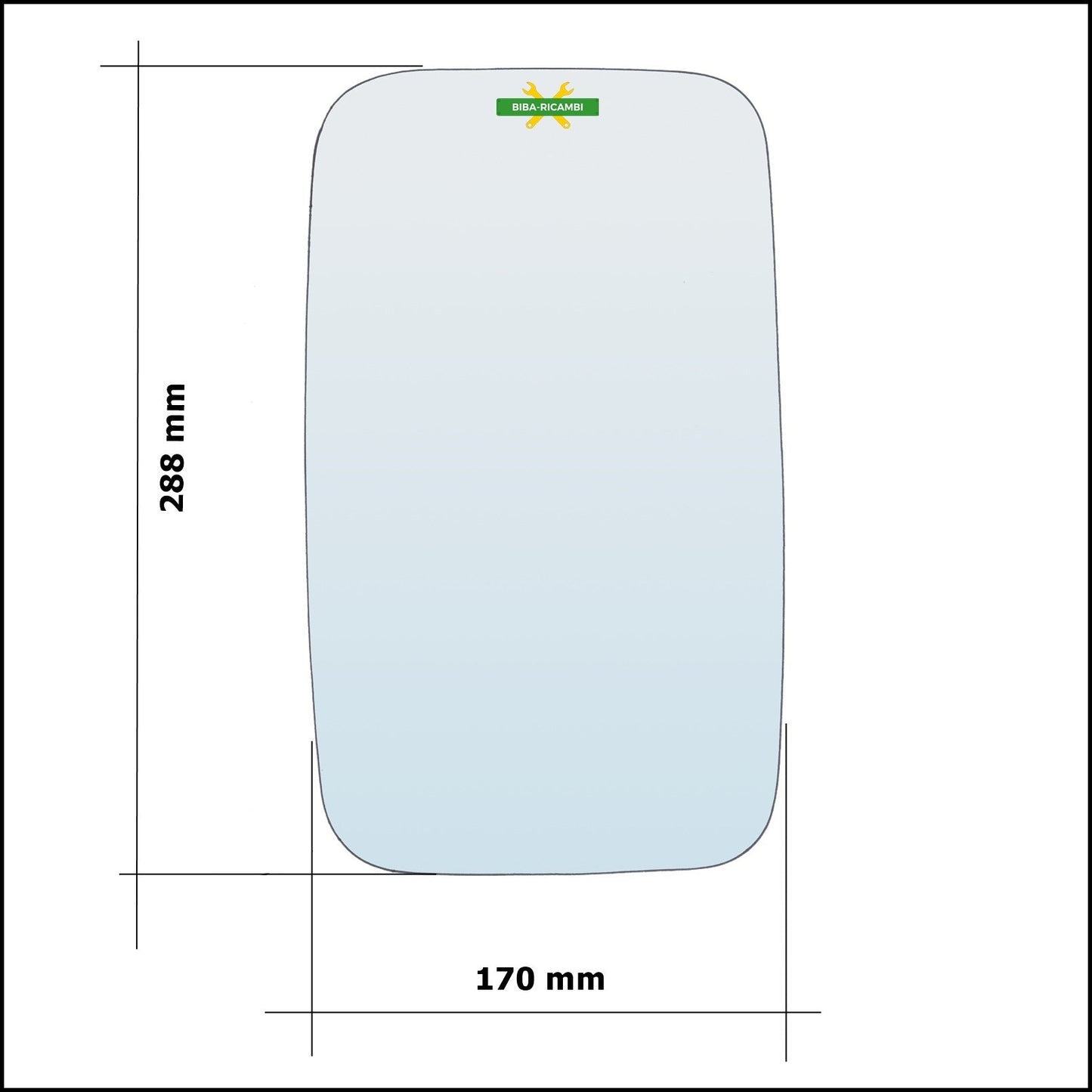 Espejo Retrovisor Lateral Izquierdo (Conductor) Para Nissan Cabstar II (TL, VL) del 1992 al 2006 BIBA-RICAMBI