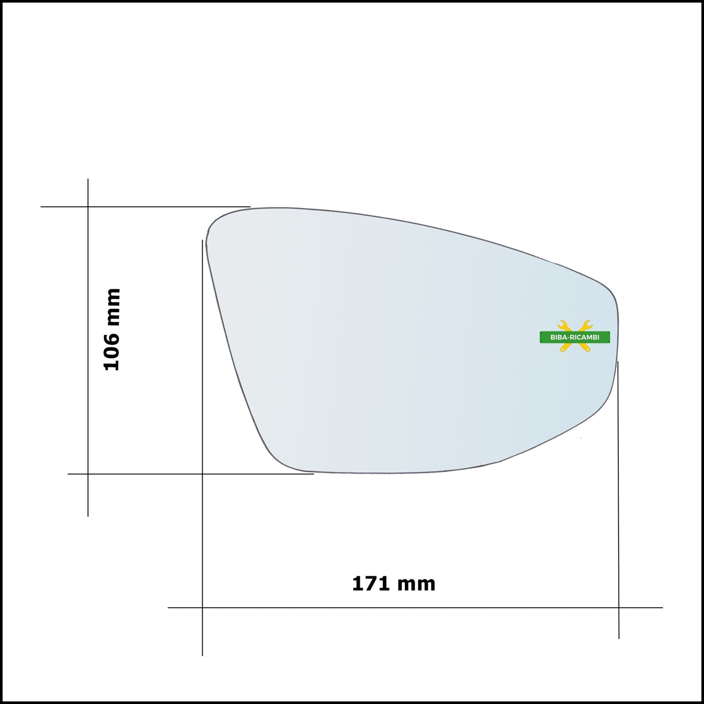 Left Driver Side Wing Mirror Glass For Audi A3 IV (8Y) from 2020&gt;