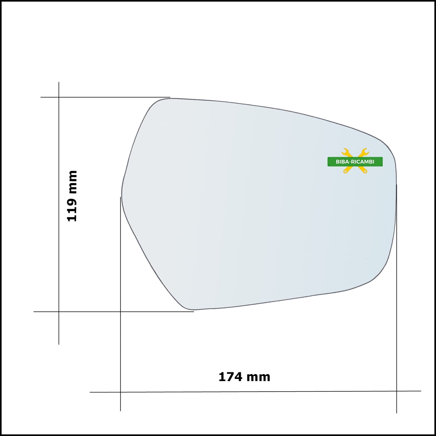 Rearview Mirror Glass Right Side Passenger For Ssangyong XLV from 2016&gt;