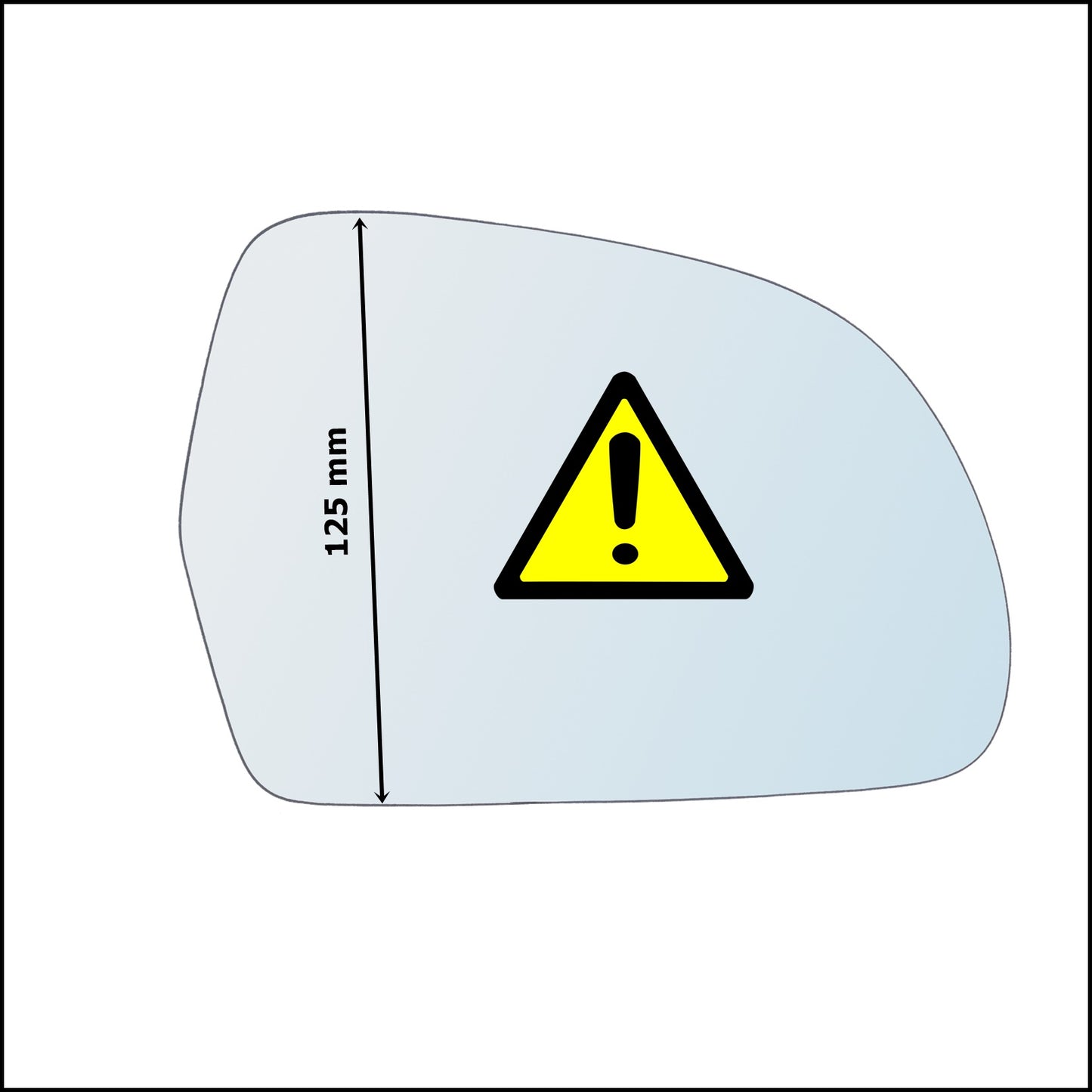 Piastra Retrovisore Asferica Termica Lato Sx-Guidatore Per Audi Q3 I (8UB) dal 2011-2018