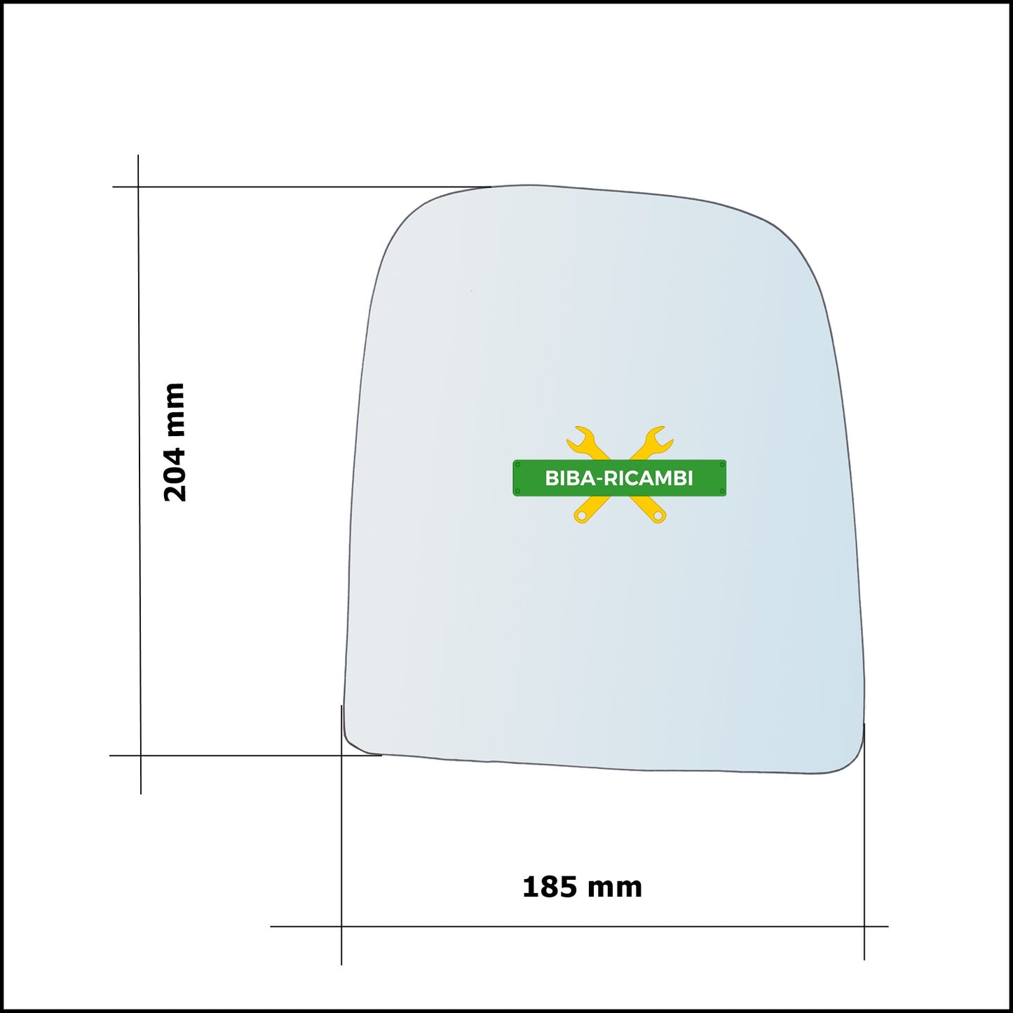 Vetro Specchio Retrovisore Superiore Lato Sx-Guidatore Per Iveco Daily IV dal 2006-2012