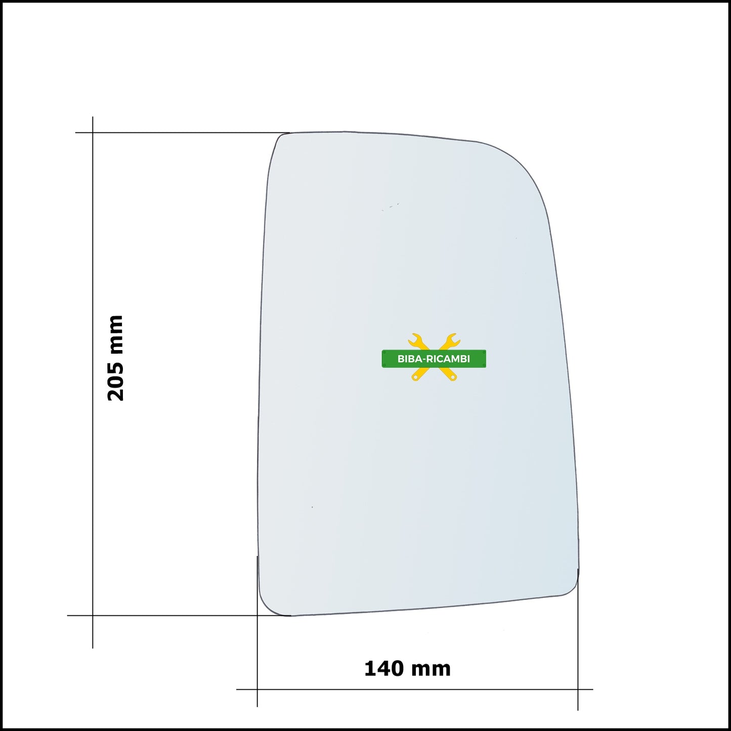 Left Driver Side Wing Mirror Glass For Volkswagen Crafter I (2E) from 2006&gt;