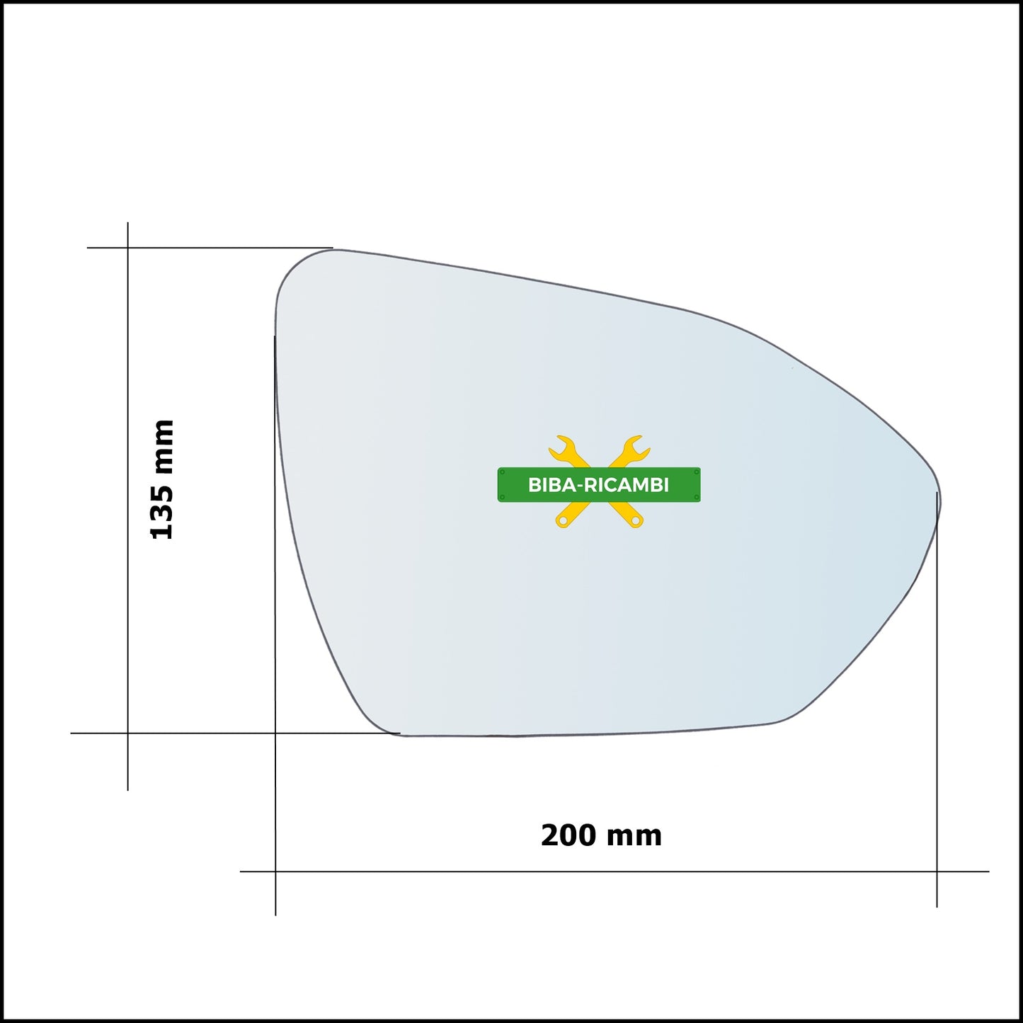 Aspherical Rearview Mirror Glass Left Driver Side For Hyundai Tucson from 2021&gt;