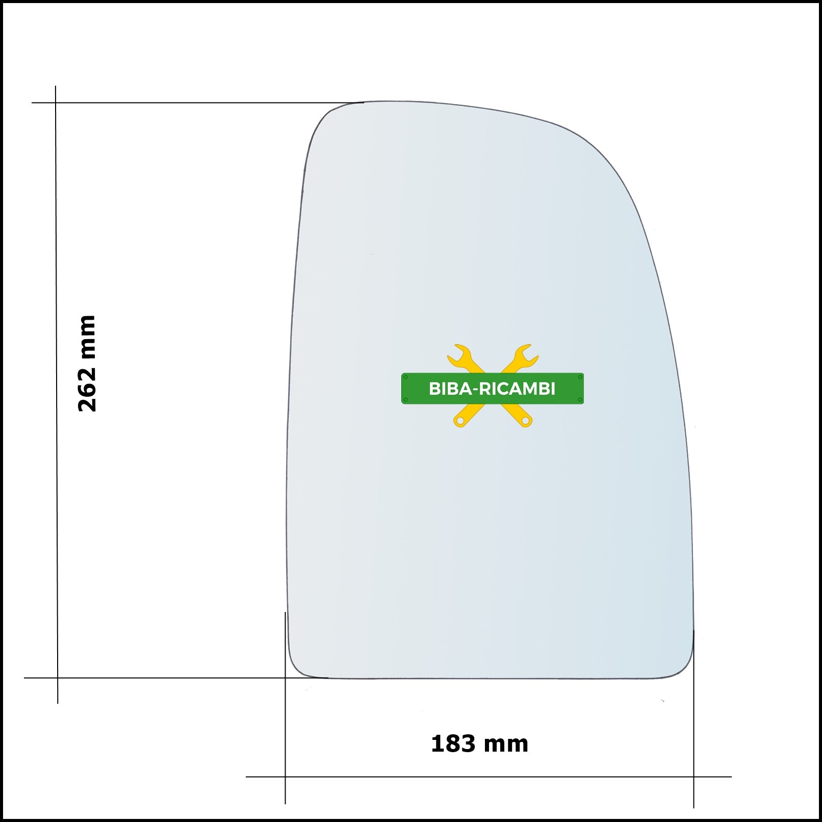 Piastra Retrovisore Superiore Lato Dx-Passeggero Per Fiat Ducato III Dal 2006-2014 BIBA-RICAMBI