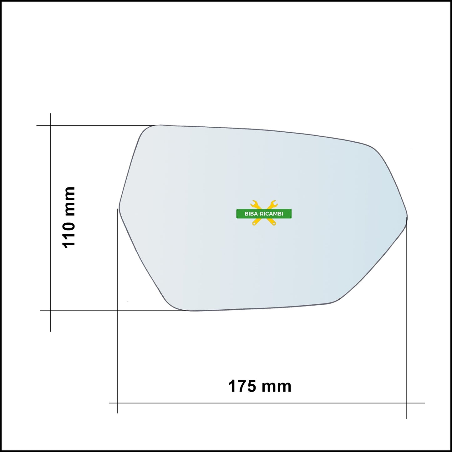 Aspherical Chrome Rearview Mirror Glass Left Driver Side For Seat Leon IV (KL) from 2019&gt;