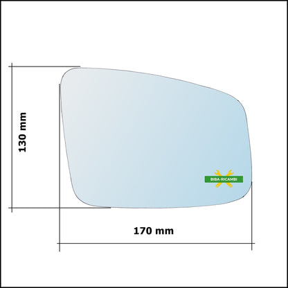 Vetro Specchio Retrovisore Asferico Lato Sx-Guidatore Per Renault Espace IV (JK0/1) solo dal 2011-2014