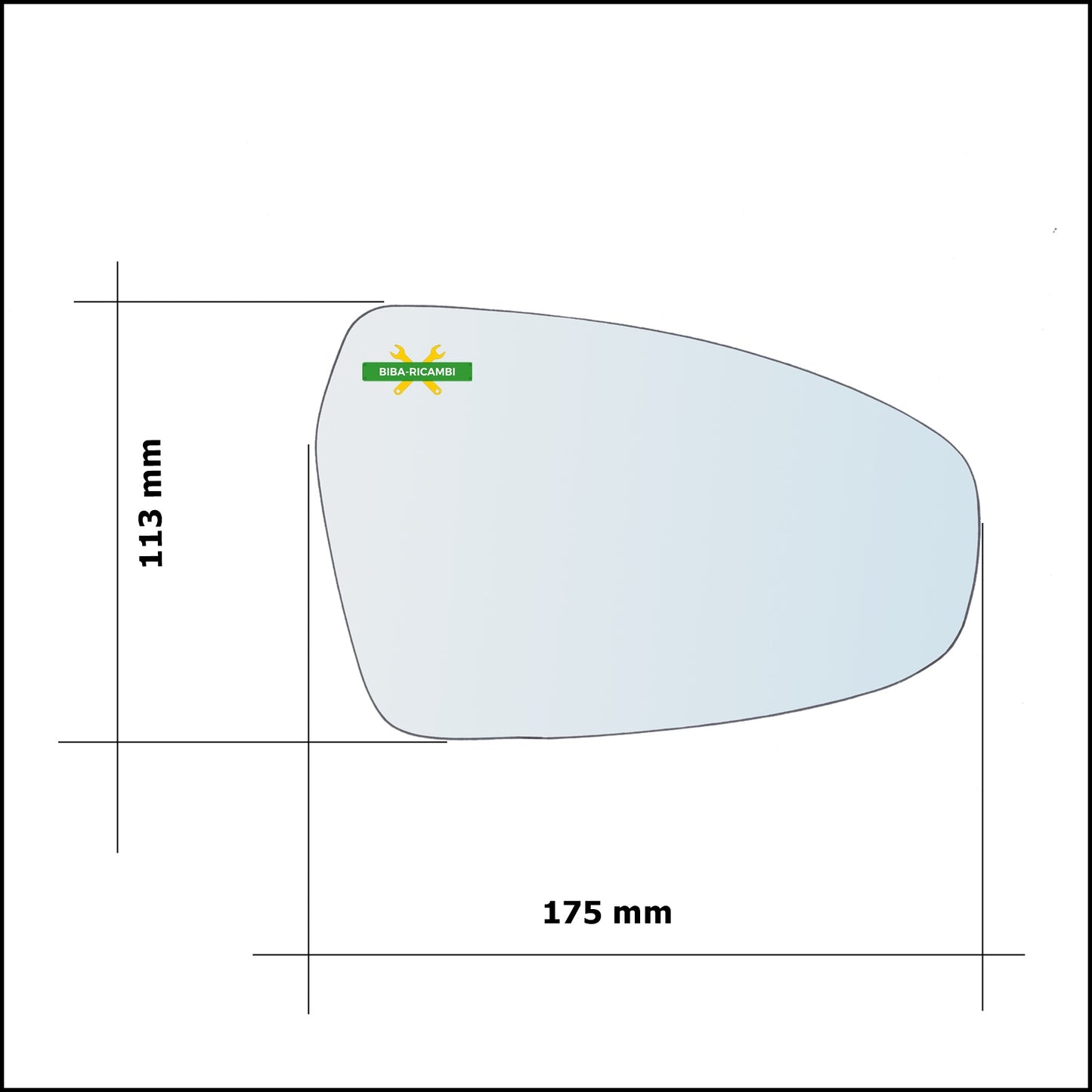 Left Driver Side Wing Mirror Glass For Kia XCeed (ED) from 2019&gt;