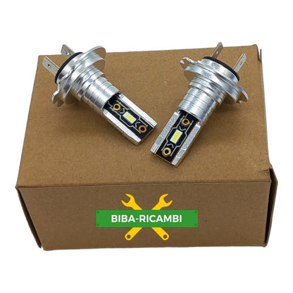 Z. Kit 2 Lampadine H7 12V Led Bianche Luce Fredda 6000K