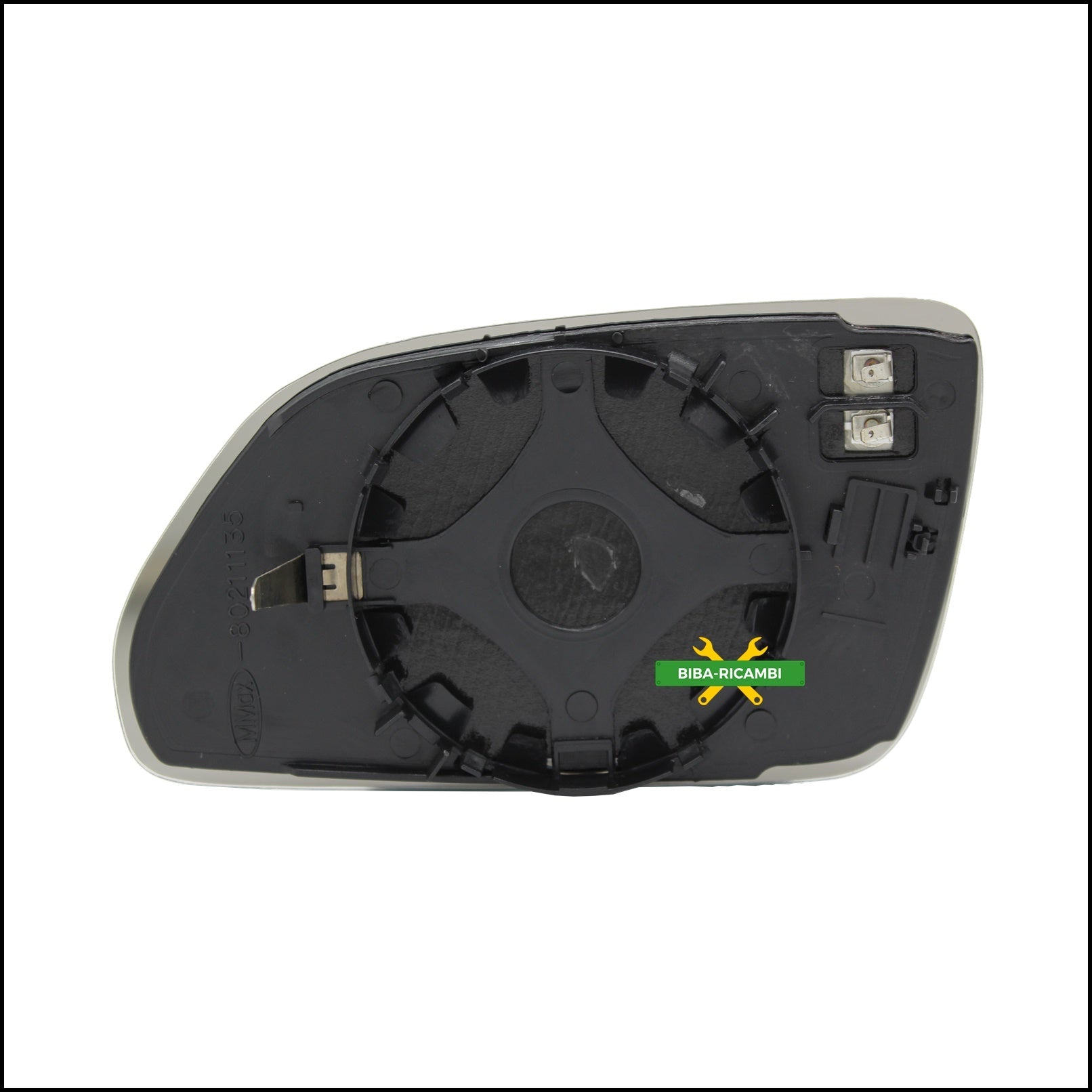 V. Piastra Specchio Retrovisore Termica Lato Dx-Passeggero Per Volkswagen Polo (9N) solo dal 2004-2009 BIBA-RICAMBI