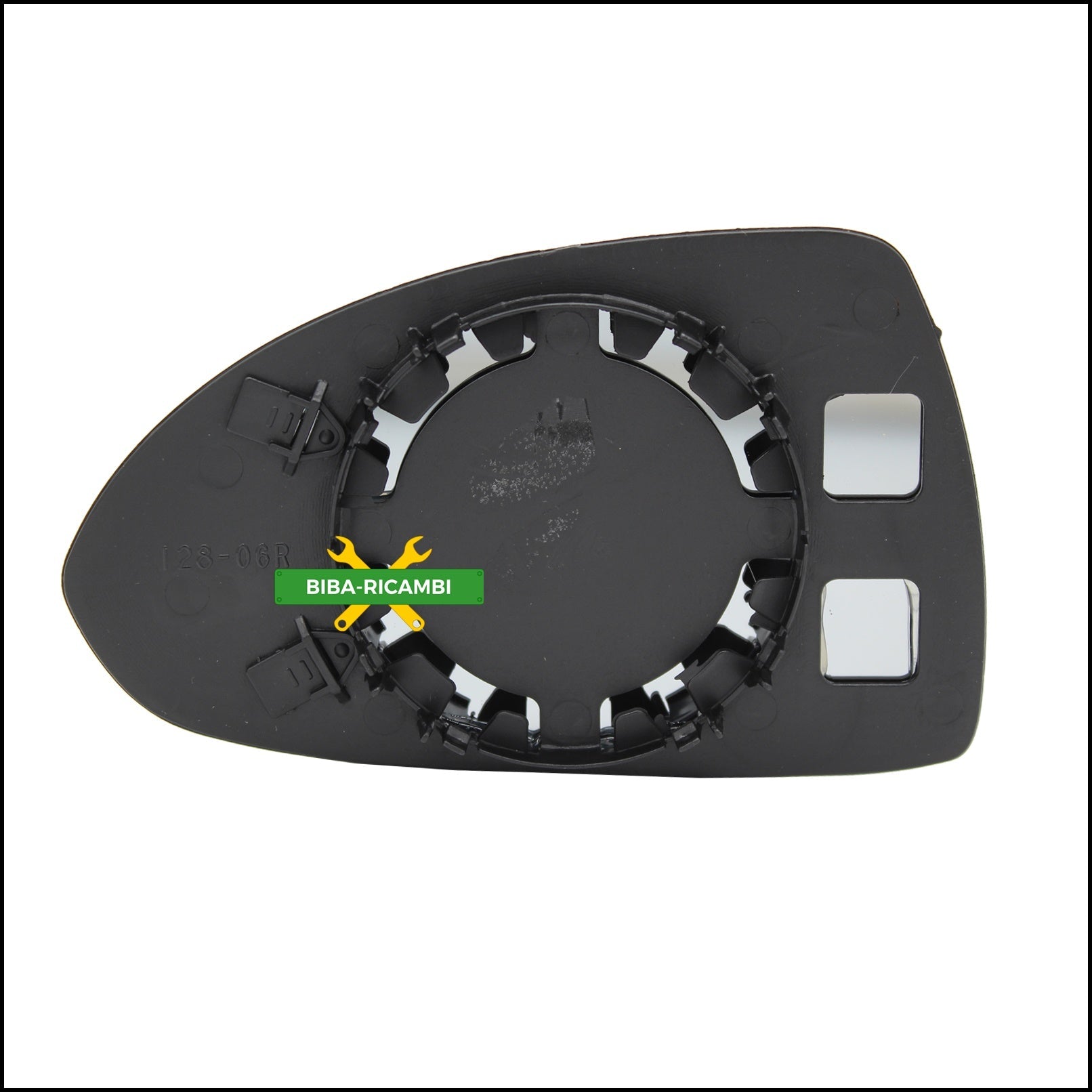 V. Piastra Specchio Retrovisore Asferica Lato Dx-Passeggero Per Opel Corsa D (S07) dal 2006-2014 BIBA-RICAMBI