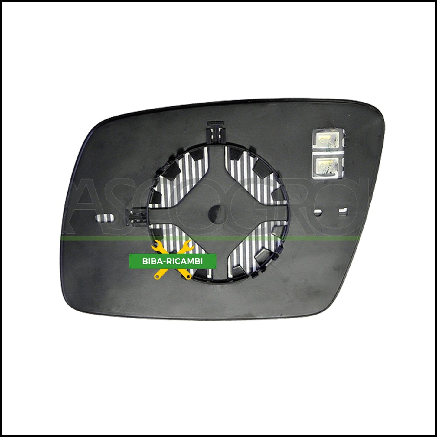 Piastra Specchio Retrovisore Termica Lato Dx-Passeggero Per Dodge Journey (JC) dal 2008&gt; BIBA-RICAMBI