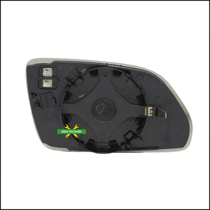 V. Piastra Specchio Retrovisore Termica Lato Sx-Guidatore Per Skoda Octavia II (1Z) solo dal 2005-2009 BIBA-RICAMBI