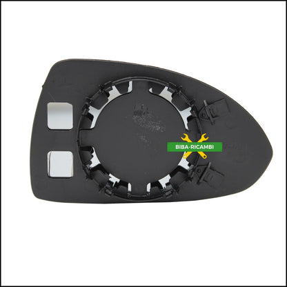 V. Piastra Specchio Retrovisore Lato Sx-Guidatore Per Opel Corsa D (S07) dal 2006-2014 BIBA-RICAMBI