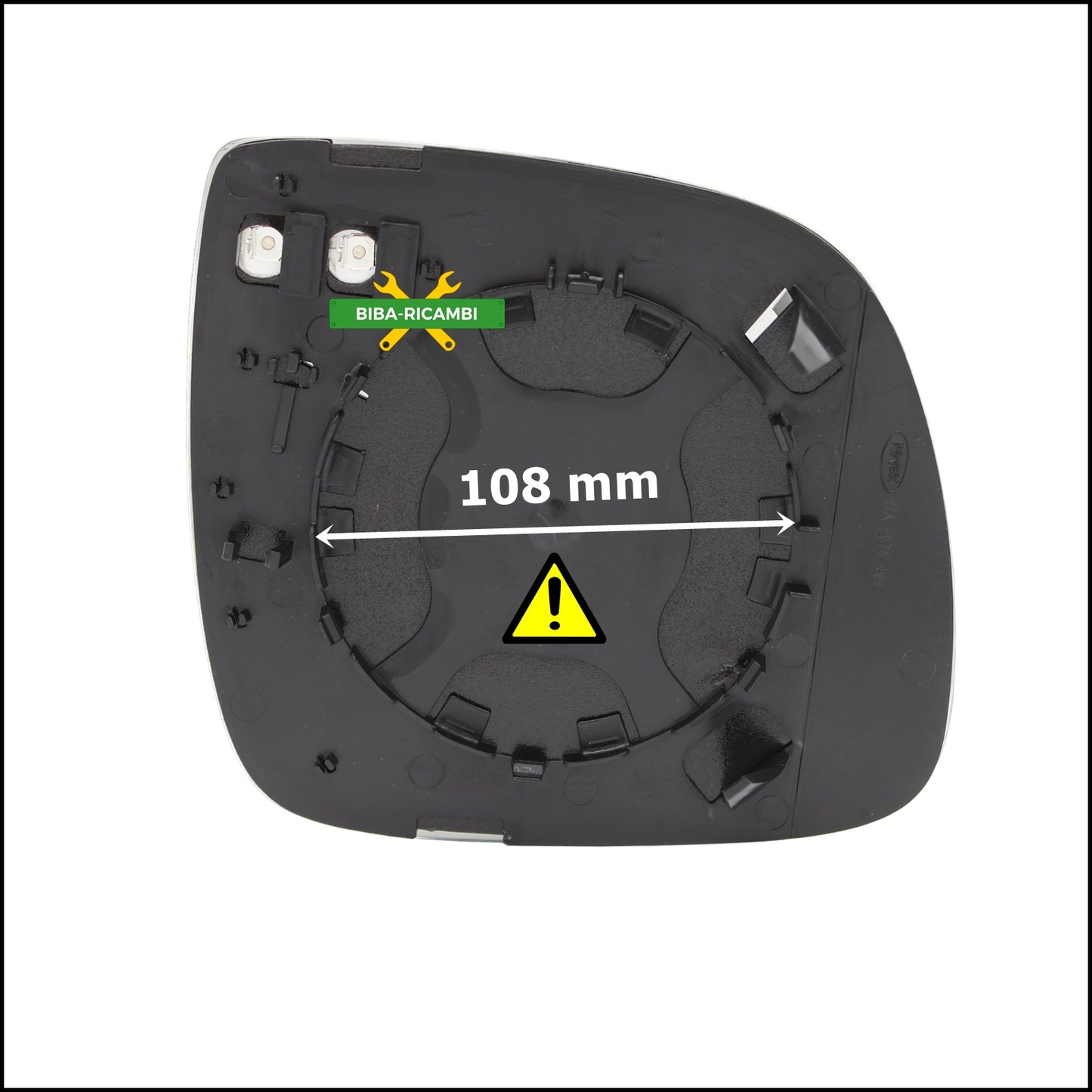 Aspherical Thermal Rearview Mirror Plate Ø 108 Connection Left Driver Side For Transporter T5 | Multivan V only from 2009&gt;