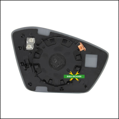 Heated Mirror Plate Left Driver Side For Skoda Superb III (3V) from 2015&gt;