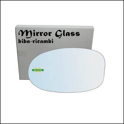 Chrome Rearview Mirror Glass Left Driver Side For Fiat Seicento (187) from 1997-2010