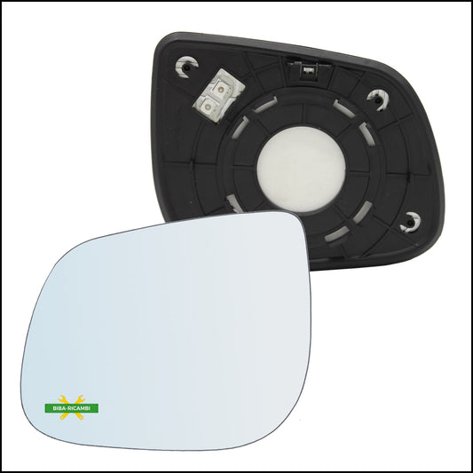 Piastra Specchio Retrovisore Termica Lato Sx-Guidatore Per Kia Picanto II (TA) dal 2011&gt; BIBA-RICAMBI