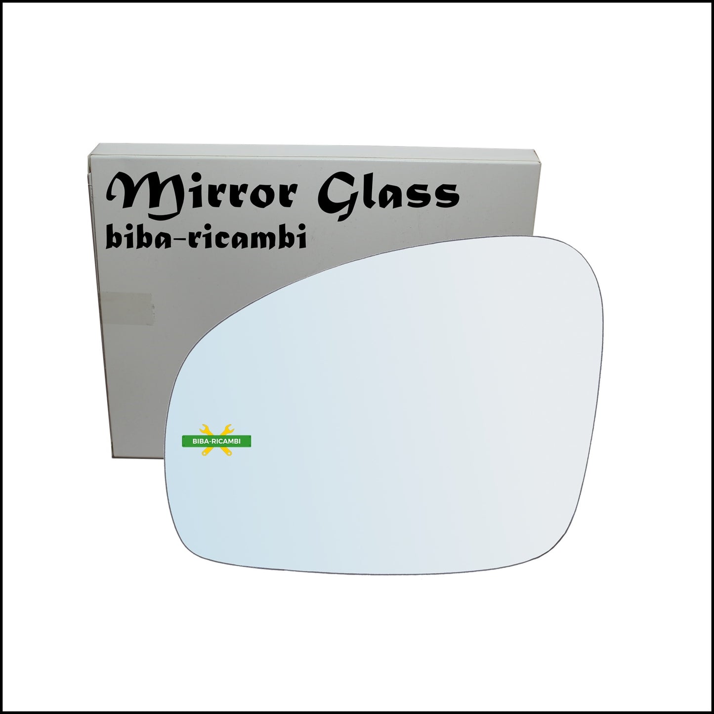 Chrome Rearview Mirror Glass Left Driver Side For Skoda Fabia II from 2006-2014