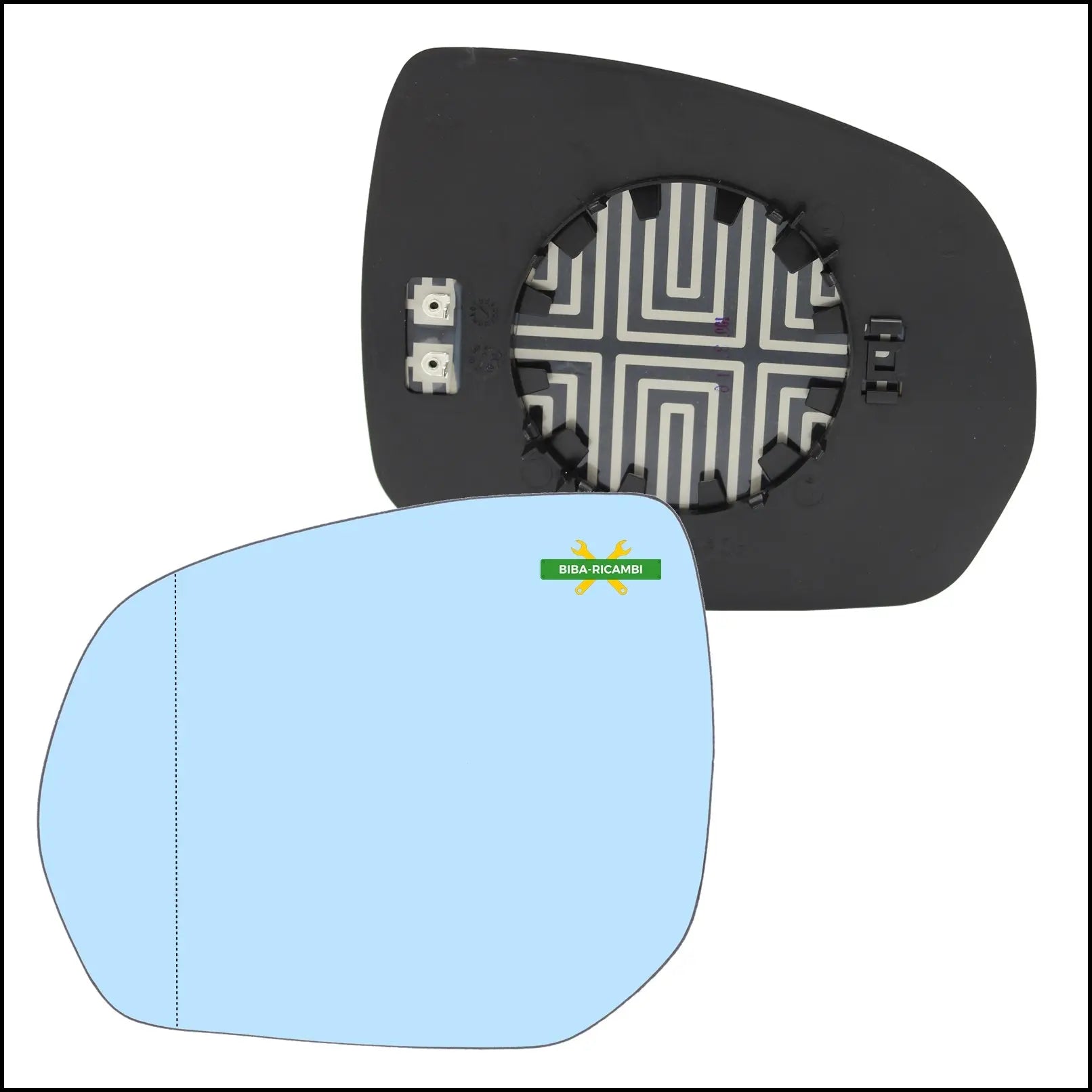 Piastra Specchio Azzurrato Termico Asferico Lato Sx-Guidatore Per Citroen C4 Picasso I dal 2006-2013 BIBA-RICAMBI