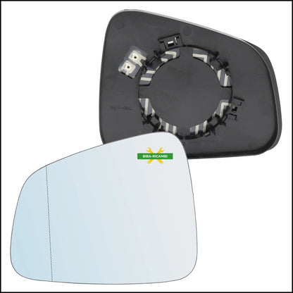 Piastra Specchio Retrovisore Termica Asferica Lato Sx-Guidatore Per Chevrolet Trax dal 2012&gt; BIBA-RICAMBI