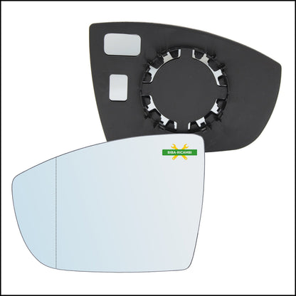 Piastra Specchio Retrovisore Asferica Lato Sx-Guidatore Per Ford S-Max I (WA6) dal 2006-2014 BIBA-RICAMBI