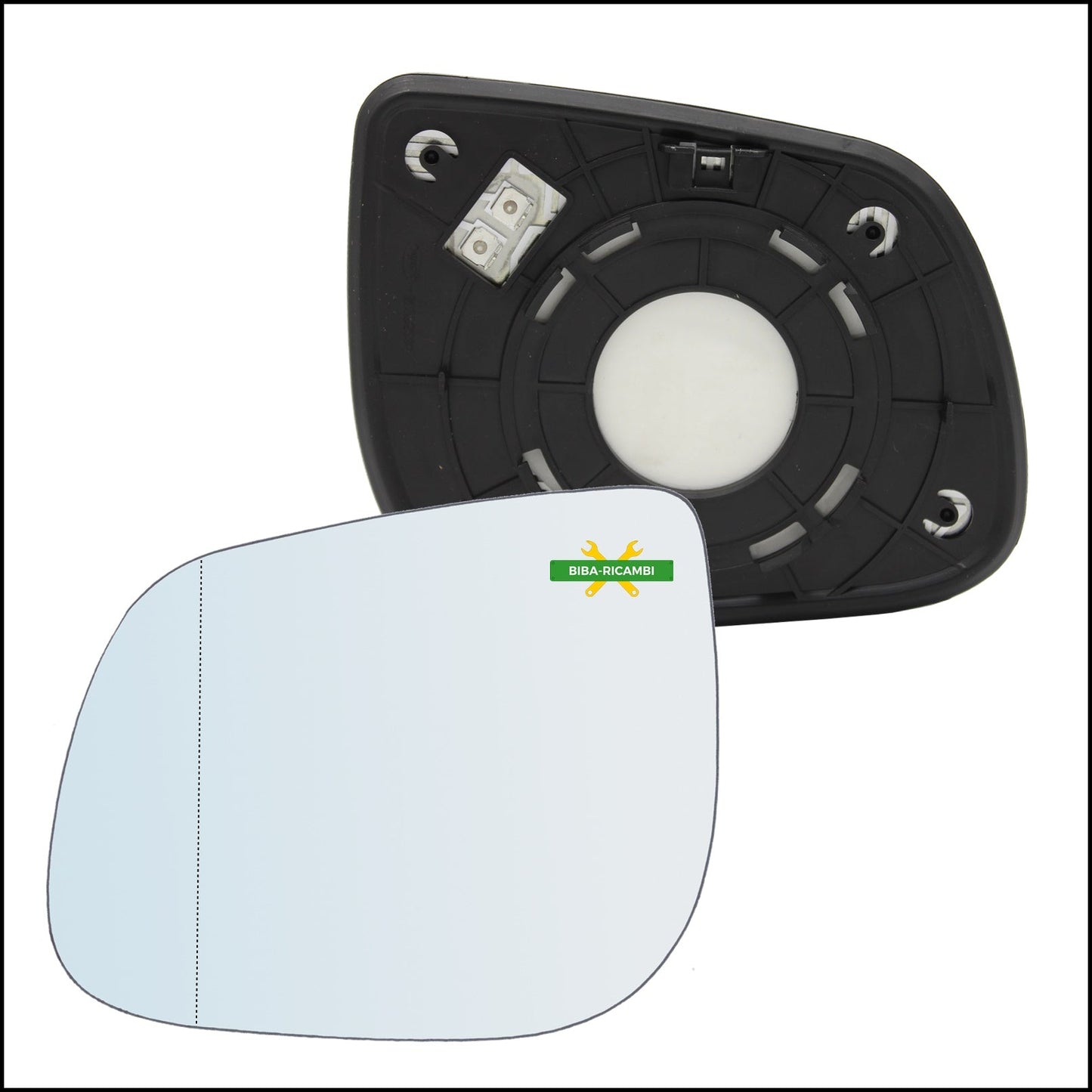 Piastra Specchio Retrovisore Termica Asferica Lato Sx-Guidatore Per Kia Picanto II (TA) dal 2011&gt; BIBA-RICAMBI