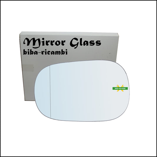 Aspherical Chrome Rear View Mirror Glass Left Driver Side For Ford Ka I (RB) from 1996-2008