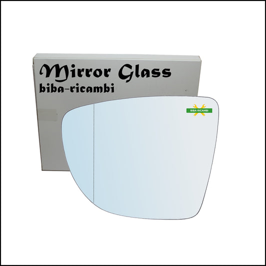 Aspherical Chrome Rearview Mirror Glass Left Driver Side For Renault Zoe (BFM) from 2012&gt;