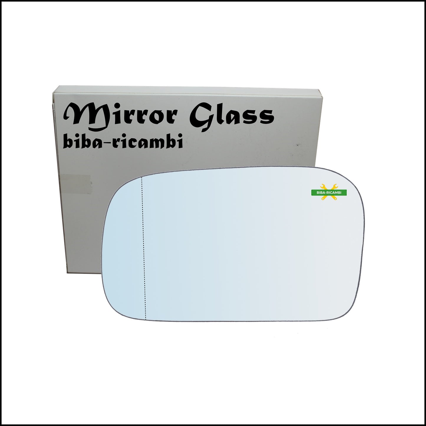 Aspherical Rearview Mirror Glass Left Driver Side For Nissan Sunny III (N14) from 1990-1996