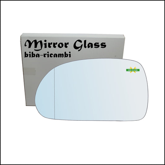 Aspherical Chrome Rearview Mirror Glass Left Driver Side For Hyundai Elantra I (XD) from 2000-2006