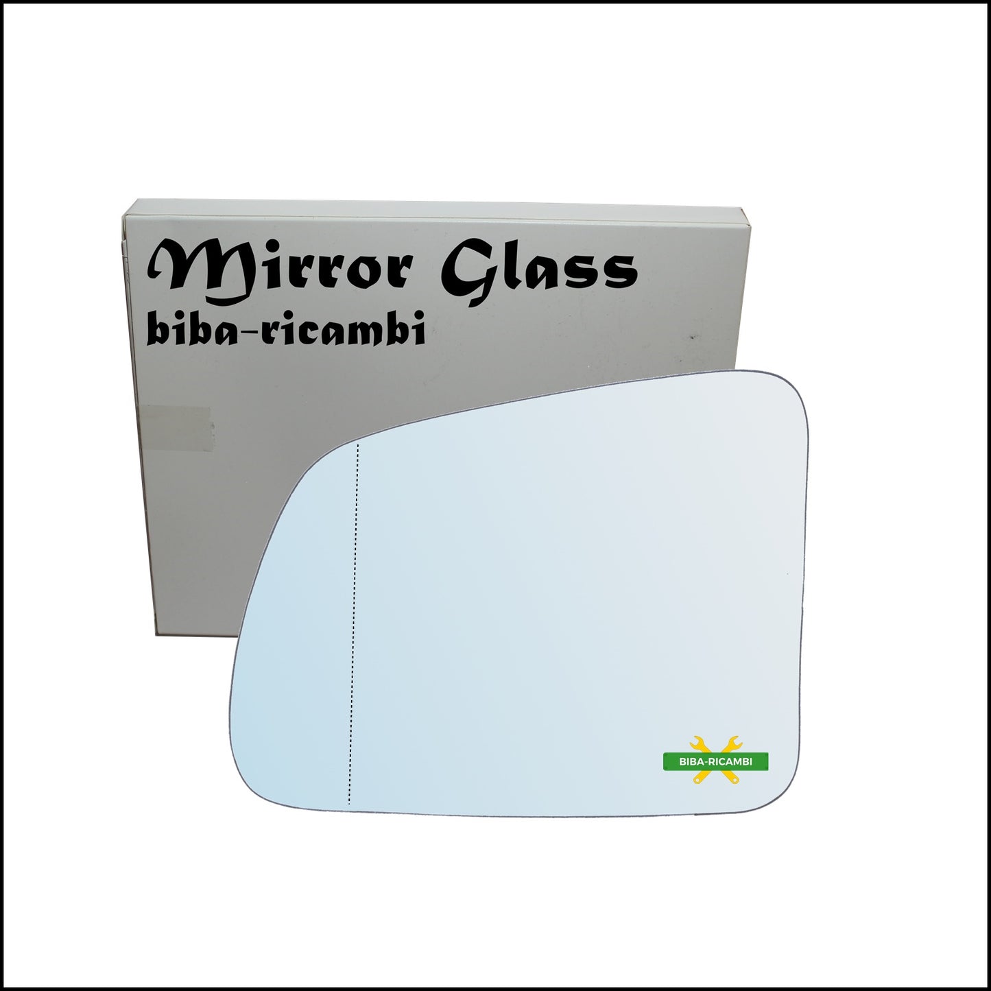 Aspherical Chrome Rearview Mirror Glass Left Driver Side For Suzuki Vitara I (TA) only from 1988-1993