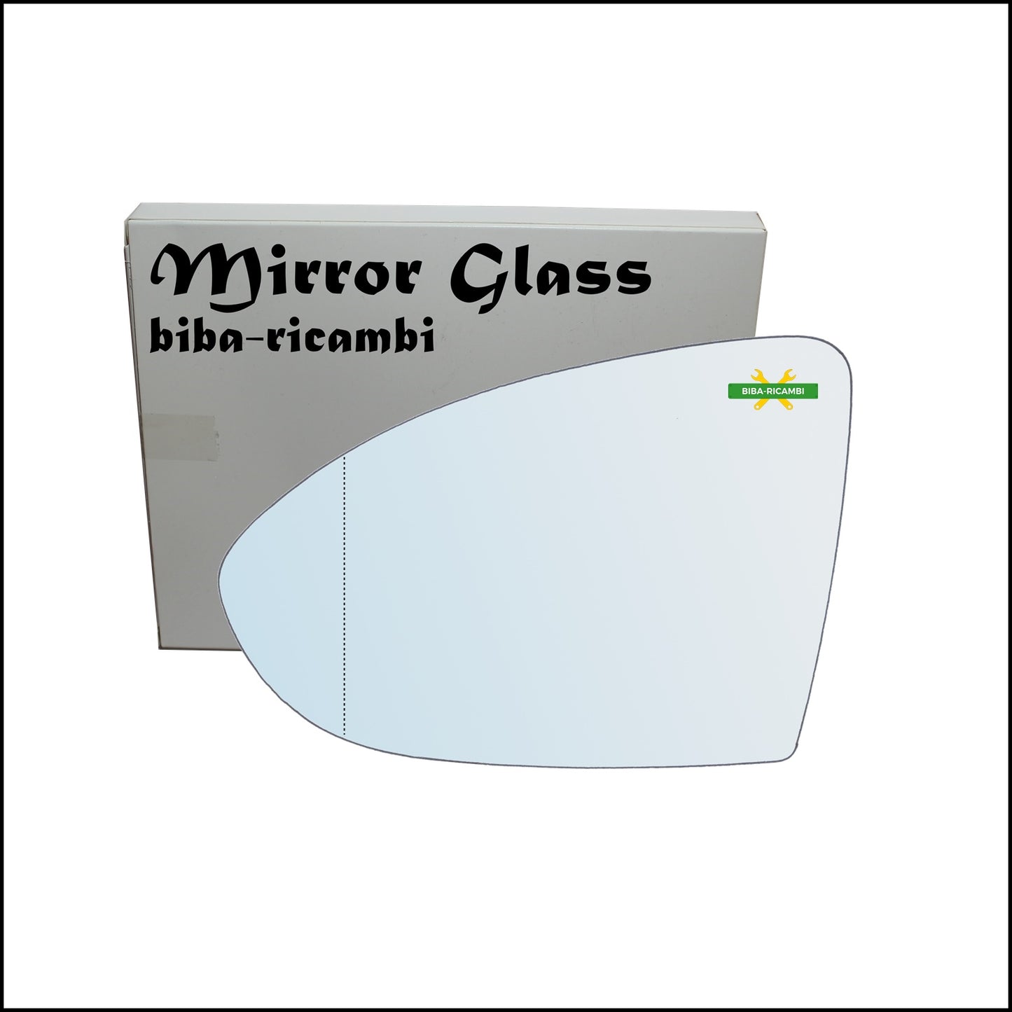 Aspherical Chrome Rearview Mirror Glass Left Driver Side For Volkswagen Golf VII from 2012&gt;