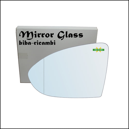 Aspherical Chrome Rearview Mirror Glass Left Driver Side For Volkswagen Golf VII from 2012&gt;