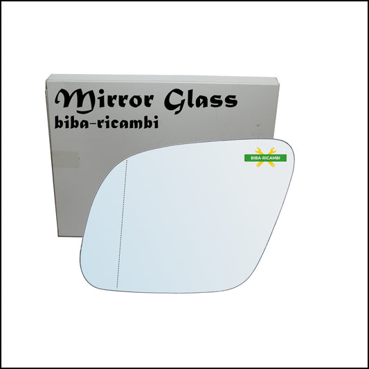 Aspherical Chrome Rearview Mirror Glass Left Driver Side For Audi A3 I (8L1) only from 2000-2003