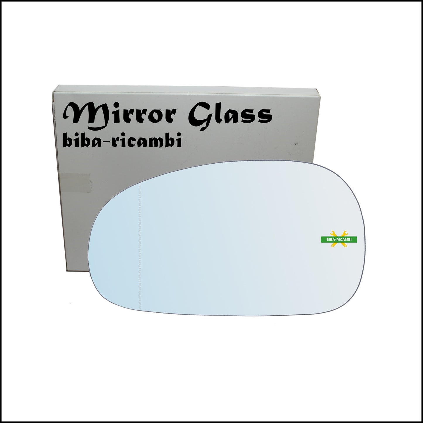 Aspherical Chrome Rear View Mirror Glass Left Driver Side For Seat Leon II (1P1) only from 2005-2009